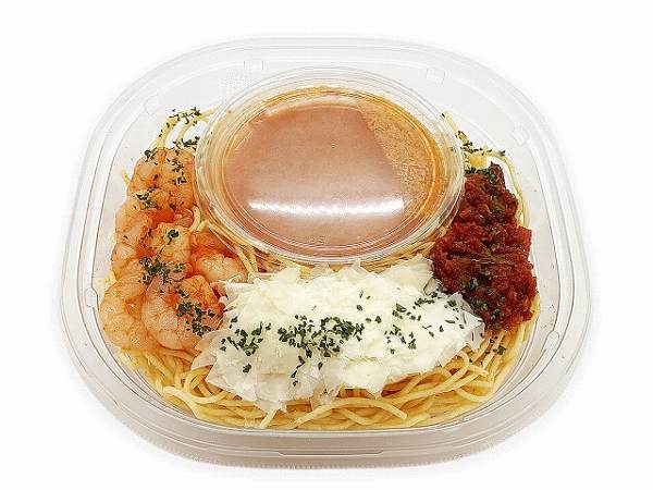 冷製パスタ　海老のトマトクリーム