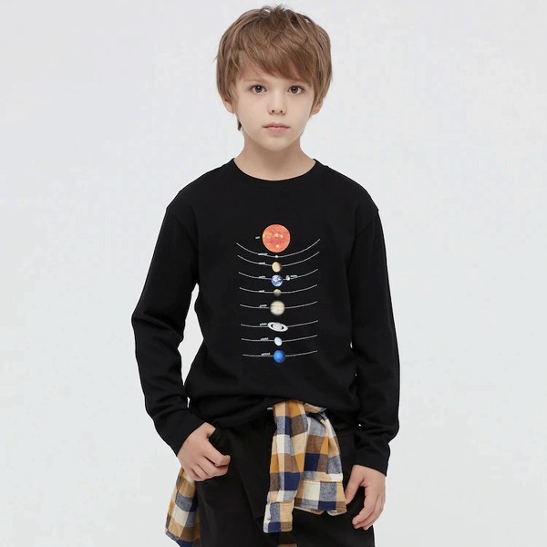 KIDS スミソニアン国立航空宇宙博物館 UT グラフィックTシャツ（長袖）