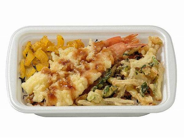 甘辛だれで食べる　海老天とかき揚げご飯