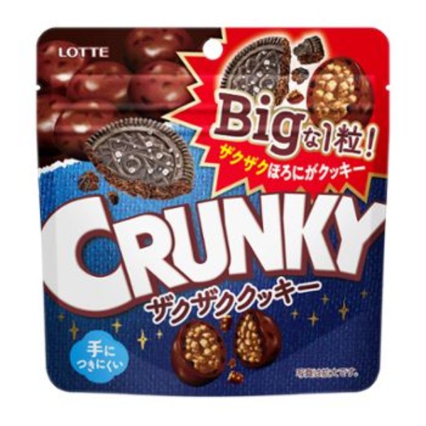 ロッテ　クランキー　ビッグパウチ　ザクザククッキー　72g