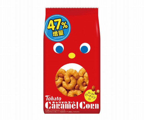 東ハト　キャラメルコーン　47%増量　103g